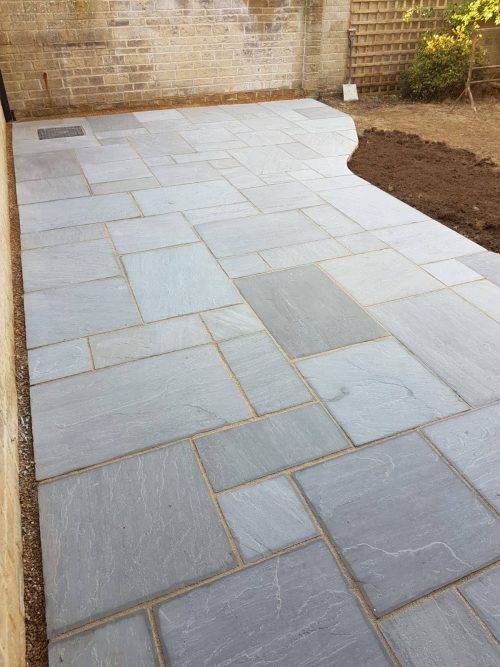 Grey Sandstone Mixed Size Patio Pack