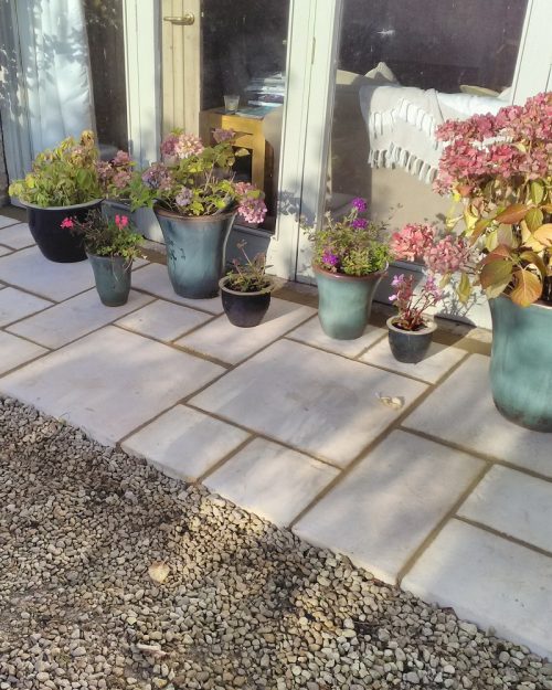 Worn Limestone Paving